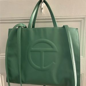 Sage green telfar bag